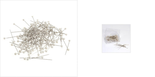 144 x Pins With Pearl Head Floral Bouquets Decor Macramé Crafts - Select Size - Home - Crafts