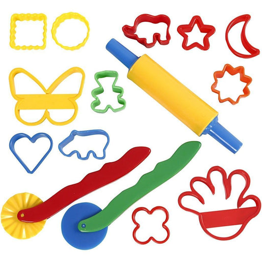15 x Assorted Colour Design Cutters Tools For Clay Modelling - Home - Crafts