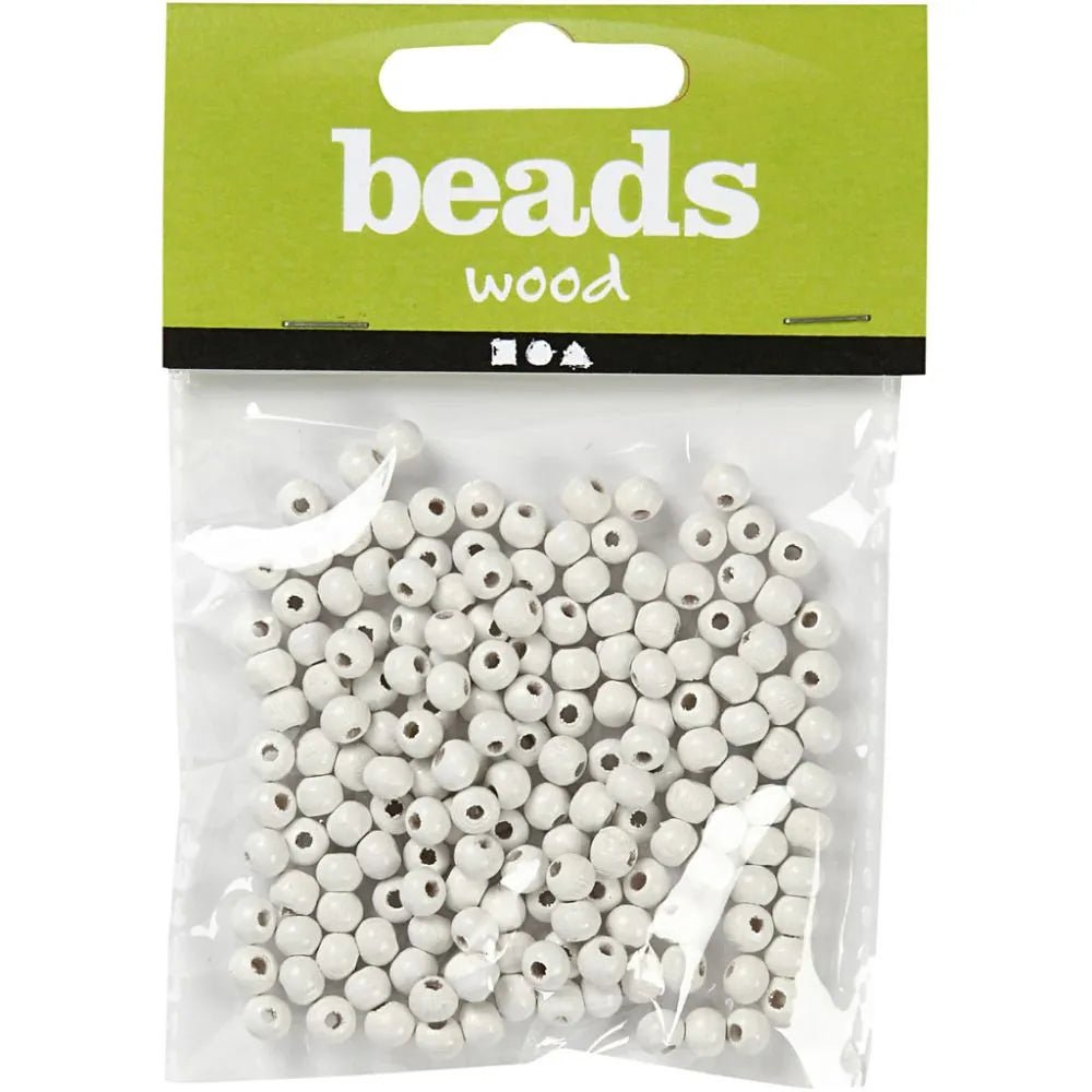 150 x Wooden Beads Assorted Colours Round Jewellery Making Supplies Crafts 5mm