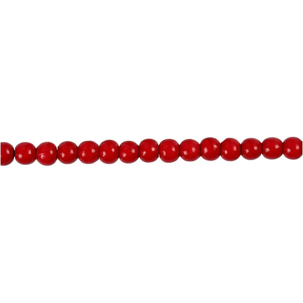 150 x Wooden Beads Assorted Colours Round Jewellery Making Supplies Crafts 5mm