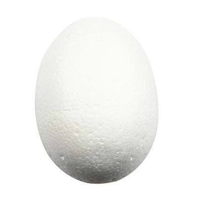 18 x 4cm Polystyrene Craft Eggs Foam Easter Decoration DIY Art Hobby Shapes - Home-Crafts