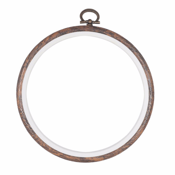 Embroidery Flexi Hoop CrossStitch Sewing Round Plastic Frame - 5 inch - Hobby & Crafts