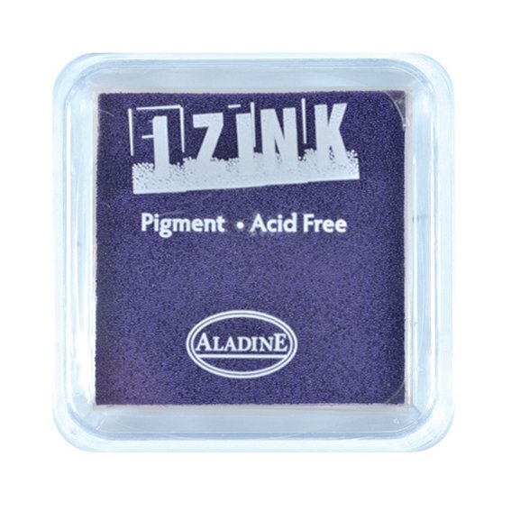 Aladine Assorted Colour Acrylic Pigment Ink Stamp Pad Scrapbooking Wooden Crafts 8x8 cm - Hobby & Crafts