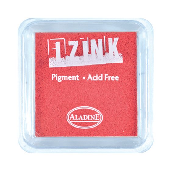 Aladine Assorted Colour Acrylic Pigment Ink Stamp Pad Scrapbooking Wooden Crafts 8x8 cm - Hobby & Crafts