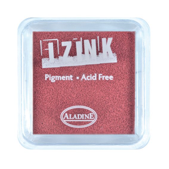 Aladine Assorted Colour Acrylic Pigment Ink Stamp Pad Scrapbooking Wooden Crafts 8x8 cm - Hobby & Crafts