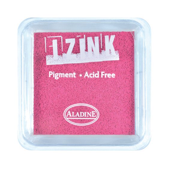 Aladine Assorted Colour Acrylic Pigment Ink Stamp Pad Scrapbooking Wooden Crafts 8x8 cm - Hobby & Crafts