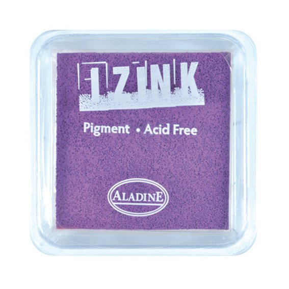 Aladine Assorted Colour Acrylic Pigment Ink Stamp Pad Scrapbooking Wooden Crafts 8x8 cm - Hobby & Crafts
