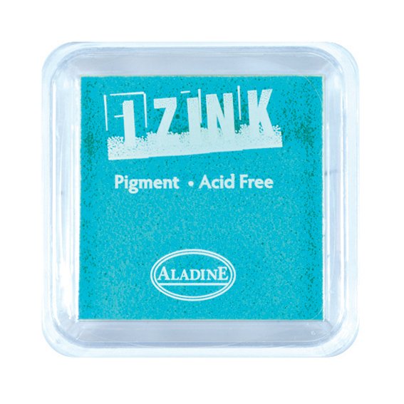 Aladine Assorted Colour Acrylic Pigment Ink Stamp Pad Scrapbooking Wooden Crafts 8x8 cm - Hobby & Crafts
