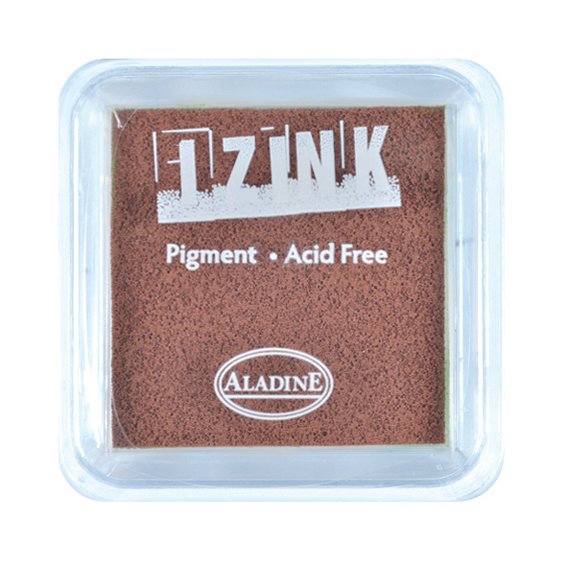 Aladine Assorted Colour Acrylic Pigment Ink Stamp Pad Scrapbooking Wooden Crafts 8x8 cm - Hobby & Crafts
