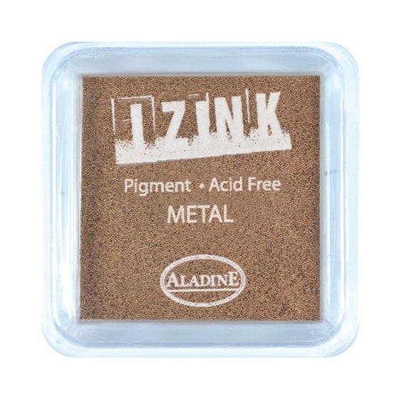 Aladine Assorted Colour Acrylic Pigment Ink Stamp Pad Scrapbooking Wooden Crafts 8x8 cm - Hobby & Crafts