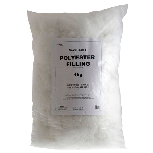 Soft Toy Filling For Soft Toy Kits Felt Kits - 1Kg Bag - Hobby & Crafts