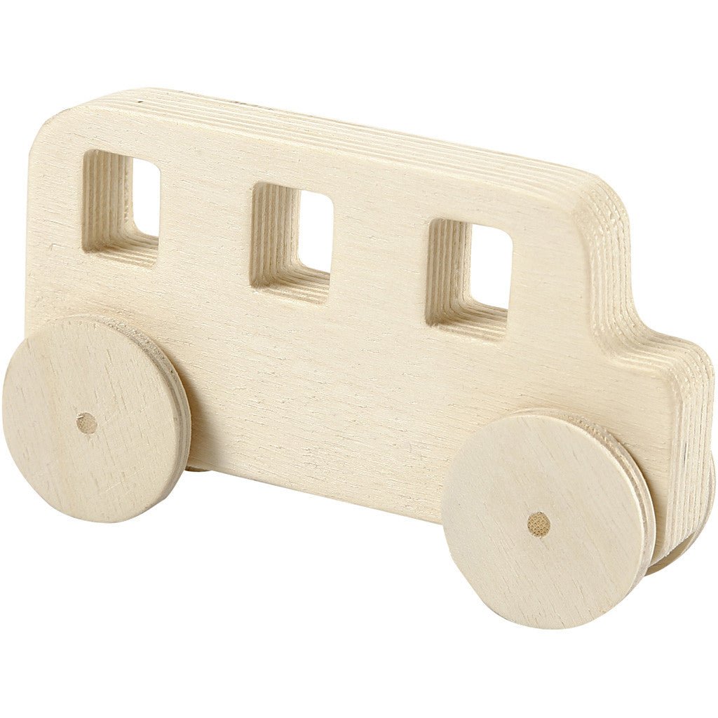 2 x Plywood Cars Vehicles Decoration Crafts 12x3.5x6 cm - Home - Crafts