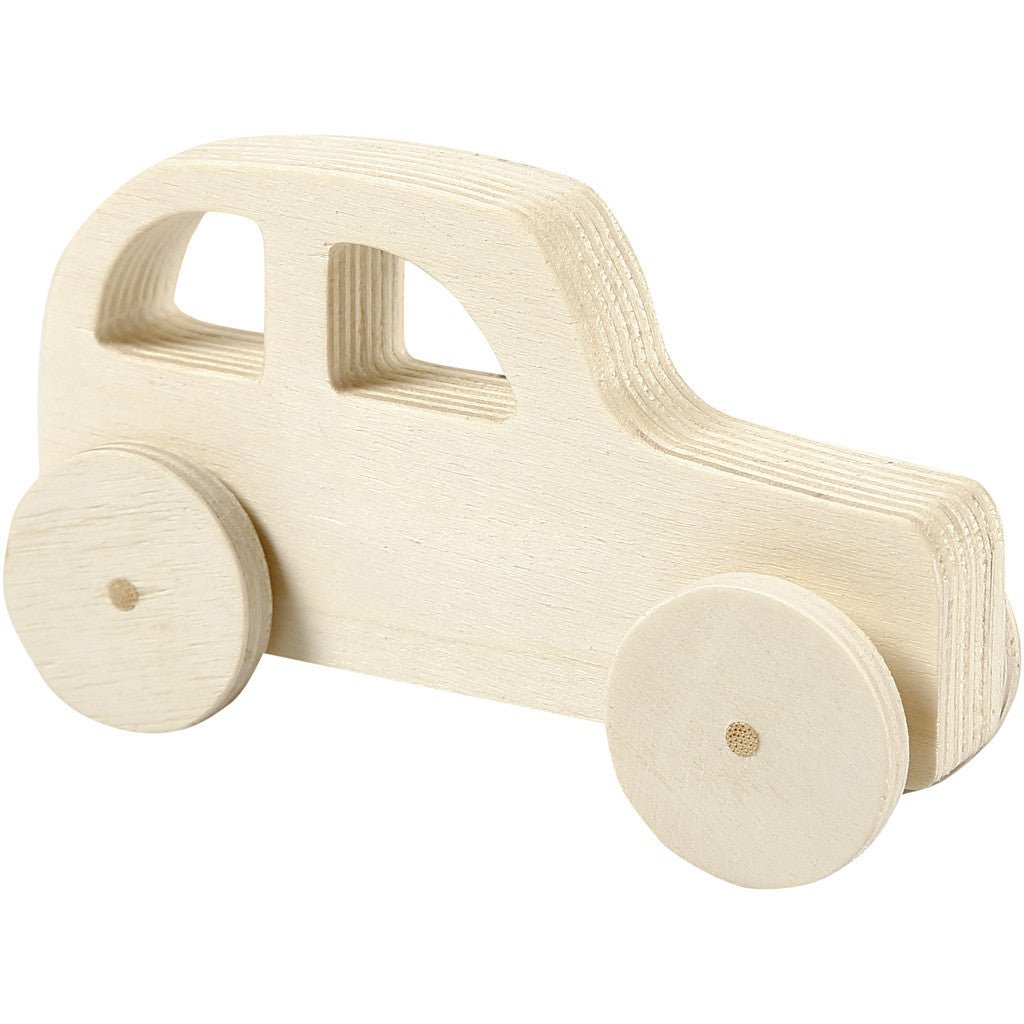 2 x Plywood Cars Vehicles Decoration Crafts 12x3.5x6 cm - Home - Crafts