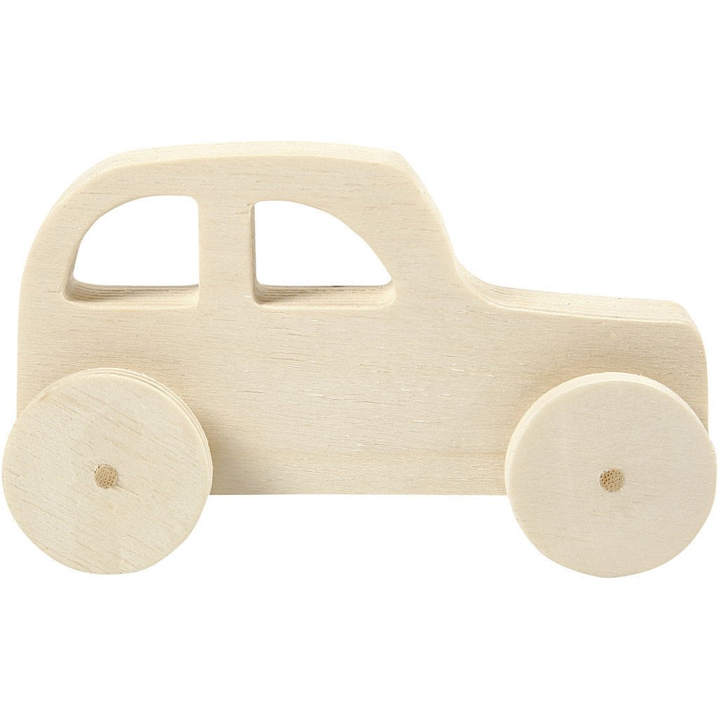 2 x Plywood Cars Vehicles Decoration Crafts 12x3.5x6 cm - Home - Crafts