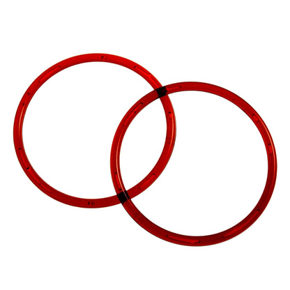 2 x Round Plastic Handles Macramé Bag Making Crafts D: 4.5in. - Select Colours - Home - Crafts