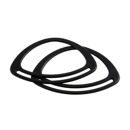 2 x Trimits Oval Plastic Handles Macramé Bag Making Crafts 11cm - Select Colour - Home - Crafts