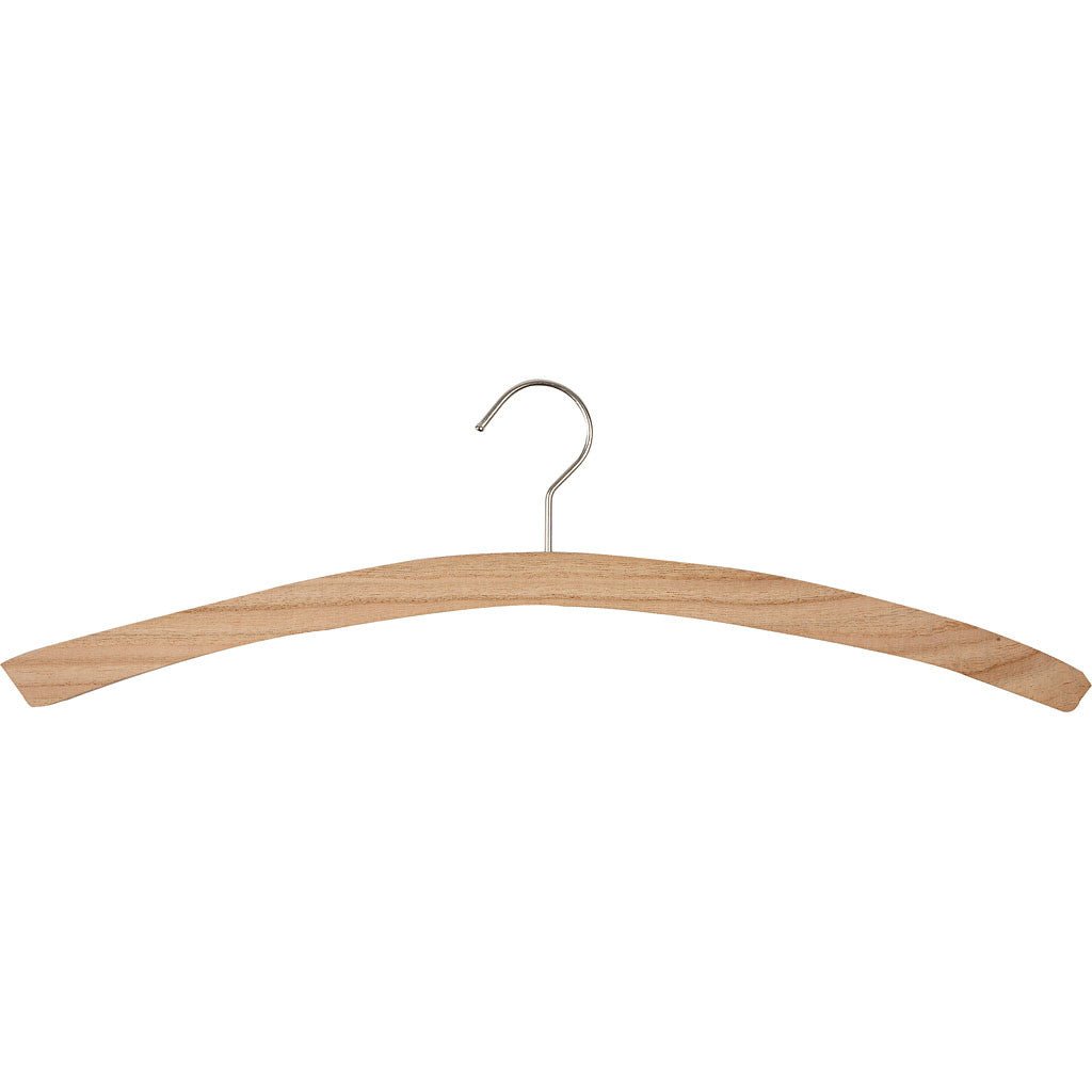 20 x Pine Wood Clothes Hanger With Metal Hook Home Furnishing Decoration Crafts L: 42 cm - Home - Crafts