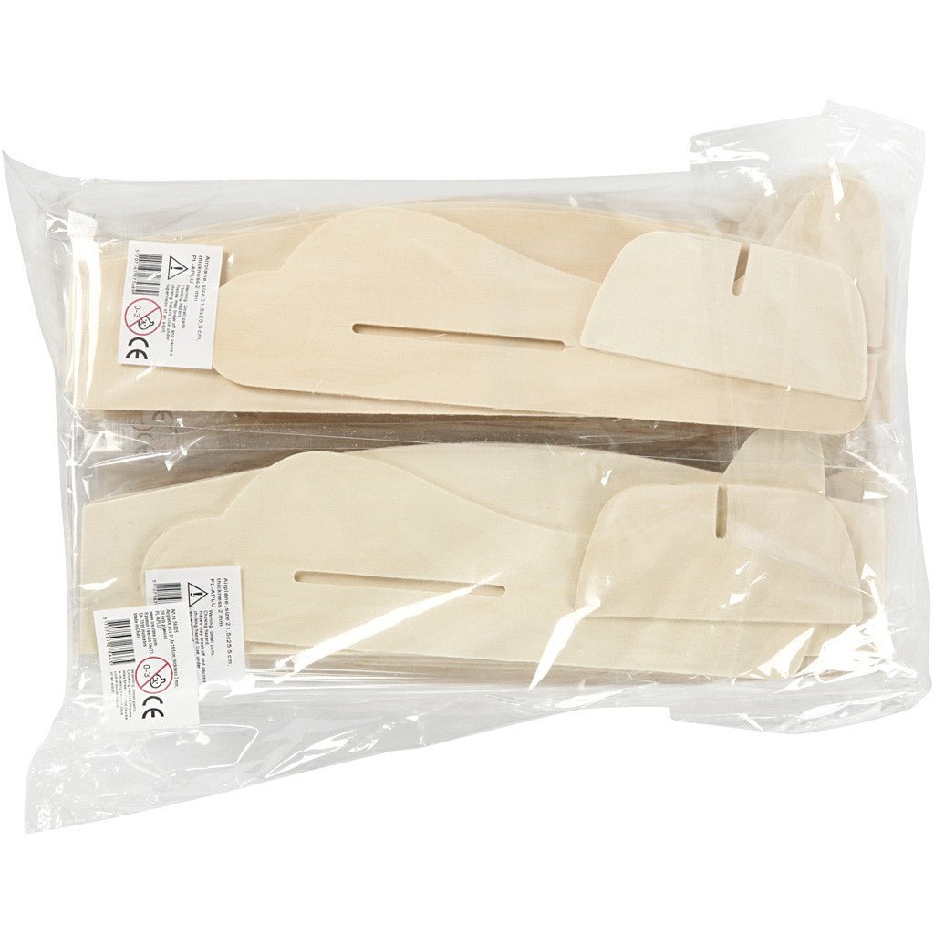 20 x Plywood Self Assemble Toy Airplanes Children Decoration Crafts 21.5x25.5 cm - Home - Crafts