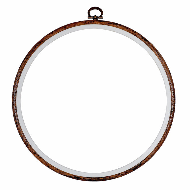 Embroidery Flexi Hoop CrossStitch Sewing Round Plastic Frame - 8 inch - Hobby & Crafts