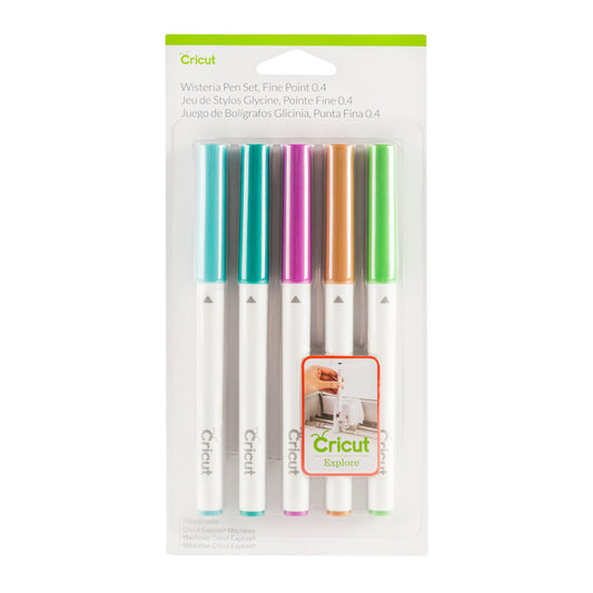 5 x Cricut Fine Point Assorted Colour Wisteria Pen Set Craft Decorations