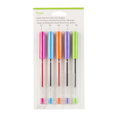 5 x Cricut Extra Fine Point Assorted Colour Brights Pen Set Craft Decorations