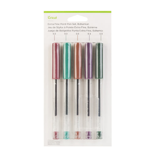 5 x Cricut Extra Fine Point Assorted Colour Bohemian Pen Set Craft Decorations