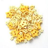 Trimits Mini Craft Star Buttons - Yellow Shades - Hobby & Crafts
