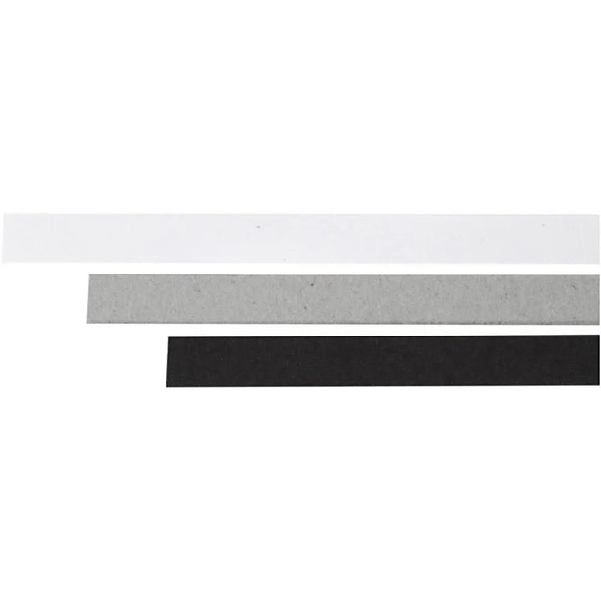 100 x Quilling Strips 78cm 120gsm Black White Grey Paper Cards Bulk Crafts L 78cm