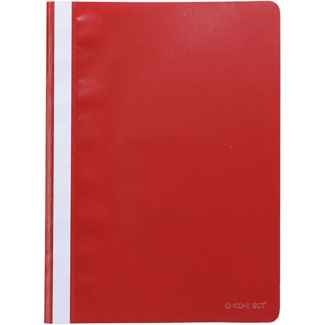 50 x A4 Clear Front Plastic Presentation Folders Spine Filing