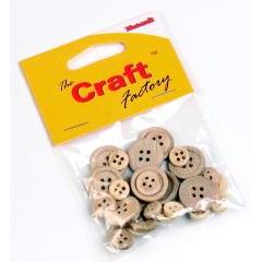 Craft Factory Assorted Buttons - 30 pieces - Hobby & Crafts