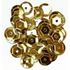 Gold Medium Cup Sequins - Hobby & Crafts
