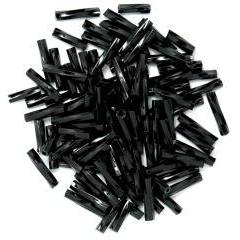 Black twisted bugle beads - Hobby & Crafts