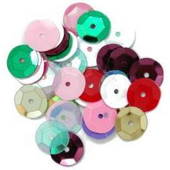 Multicolour Large Cup Sequins - Hobby & Crafts