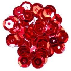 Red Medium Cup Sequins - Hobby & Crafts