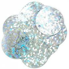 Silver Hologram Sparkles - Hobby & Crafts