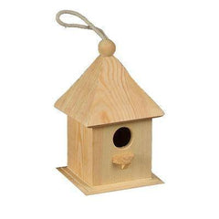 Wooden Bird House Feed 12 x 12 x 20 cm - Hobby & Crafts