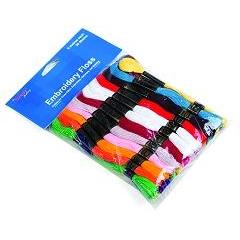 Floss1 - Assorted Bright Colour Skeins 36 Pack - Hobby & Crafts