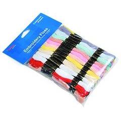 Floss 2 - Assorted Pastel  Colour Skeins 36 Pack - Hobby & Crafts