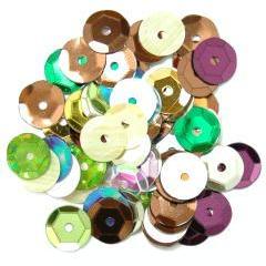 Multicolour Medium Cup Sequins - Hobby & Crafts