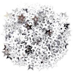 Silver Miniature Stars - Hobby & Crafts