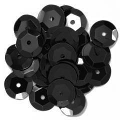 Black Large Cup Sequins - Hobby & Crafts