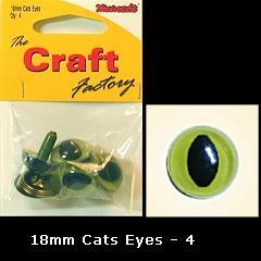Minicraft Cats Eyes 18mm - Hobby & Crafts