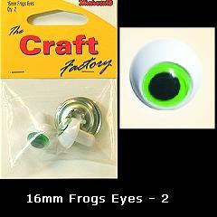 Minicraft Frog Eyes: 16mm - Hobby & Crafts