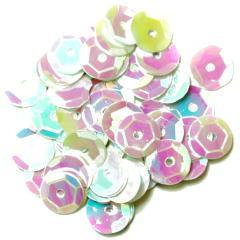 White Medium Cup Sequins - Hobby & Crafts