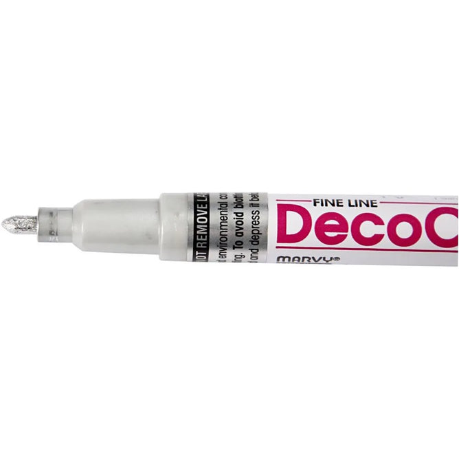 Deco Metallic Ink Permanent Marker Pen 1.2 mm Gold Silver Thick Making Decorative Crafts