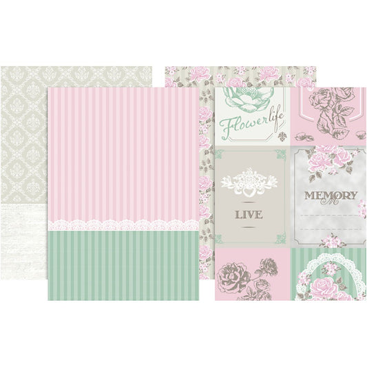 Assorted Sheets of Semi-Transparent Decoupage Papers - 4 Designs - Skagen - Hobby & Crafts