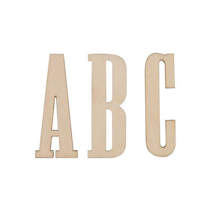 26 x Papermania Bare Basics Alphabet 5cm Wooden Decorations Scrapbooking Crafts - Home - Crafts