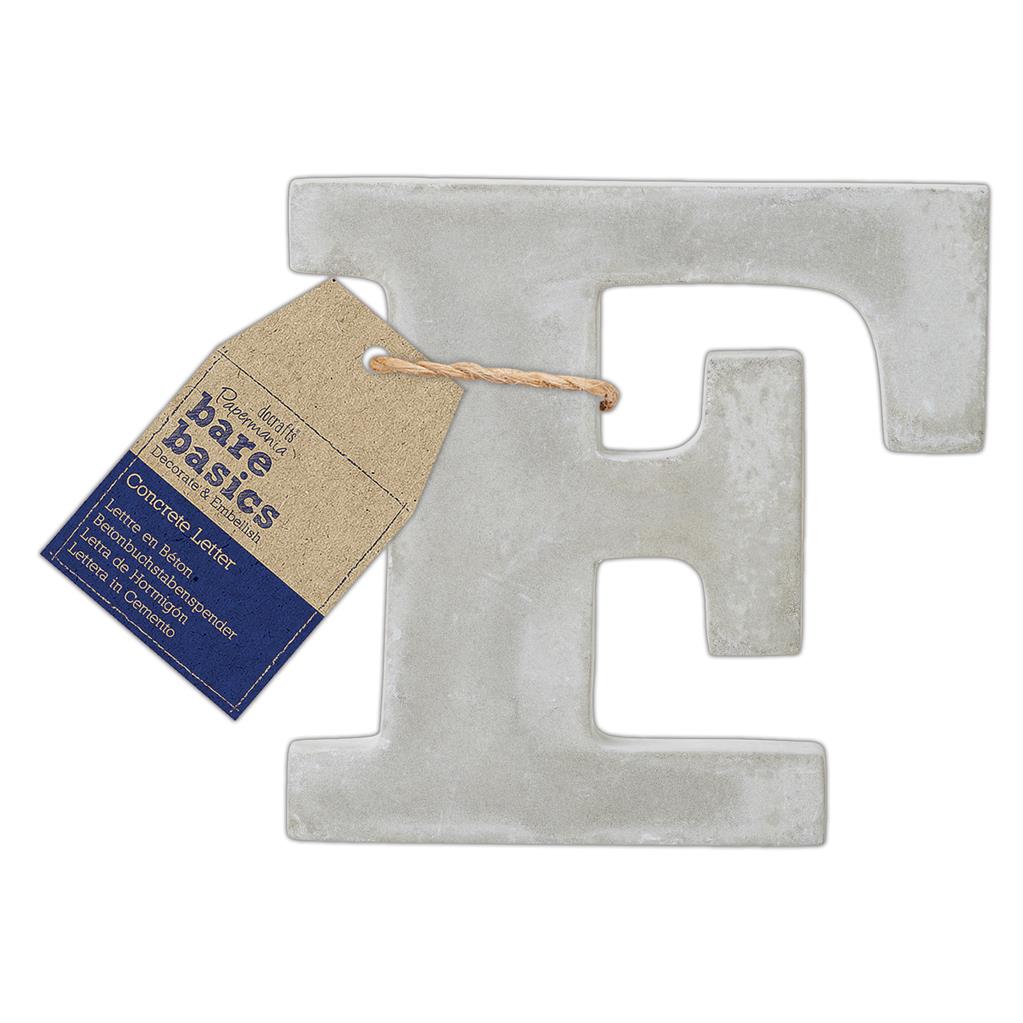 26 x Papermania Bare Basics Concrete Alphabet Letters ( A - Z ) Decorations Scrapbooking Crafts 80mm - Home - Crafts