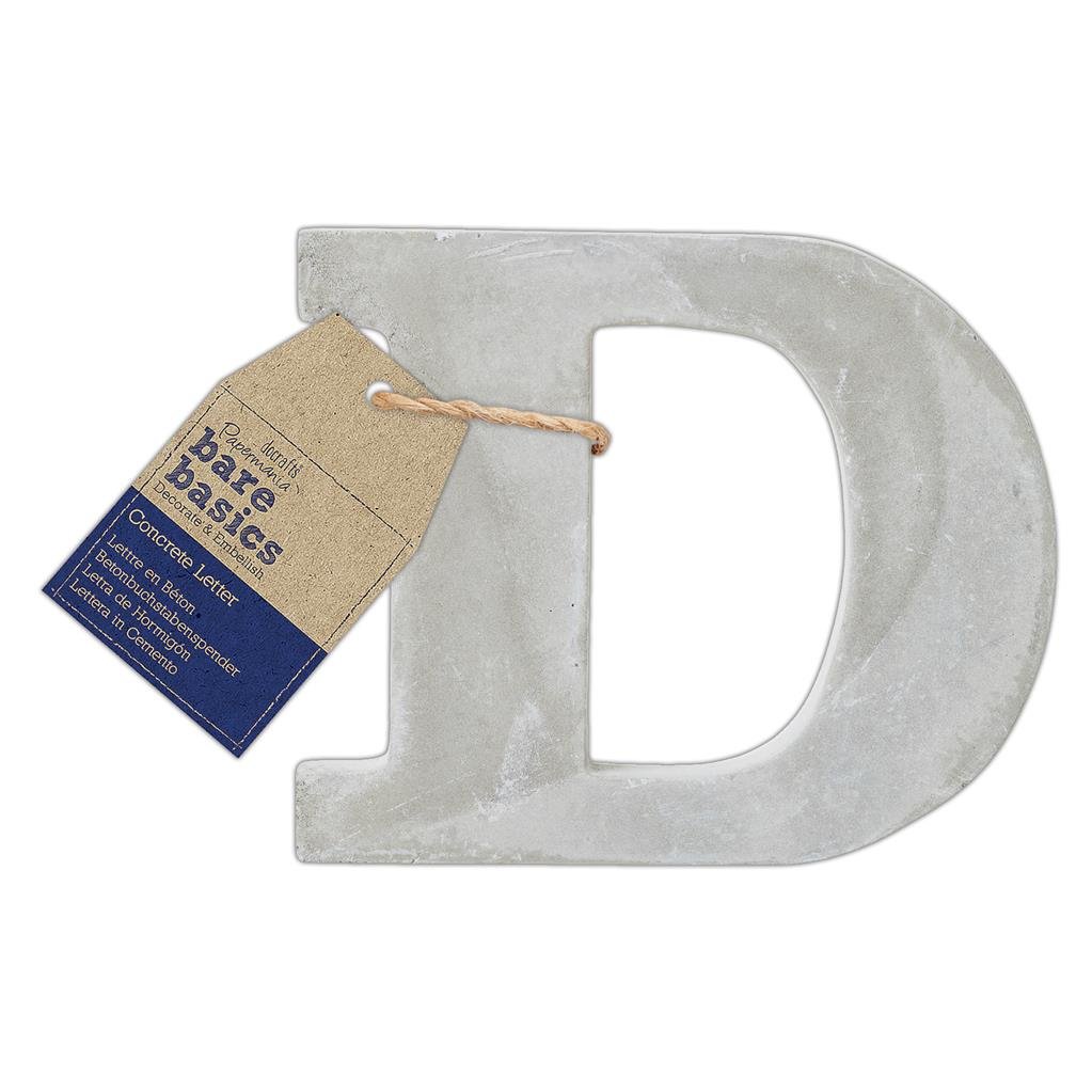 26 x Papermania Bare Basics Concrete Alphabet Letters ( A - Z ) Decorations Scrapbooking Crafts 80mm - Home - Crafts