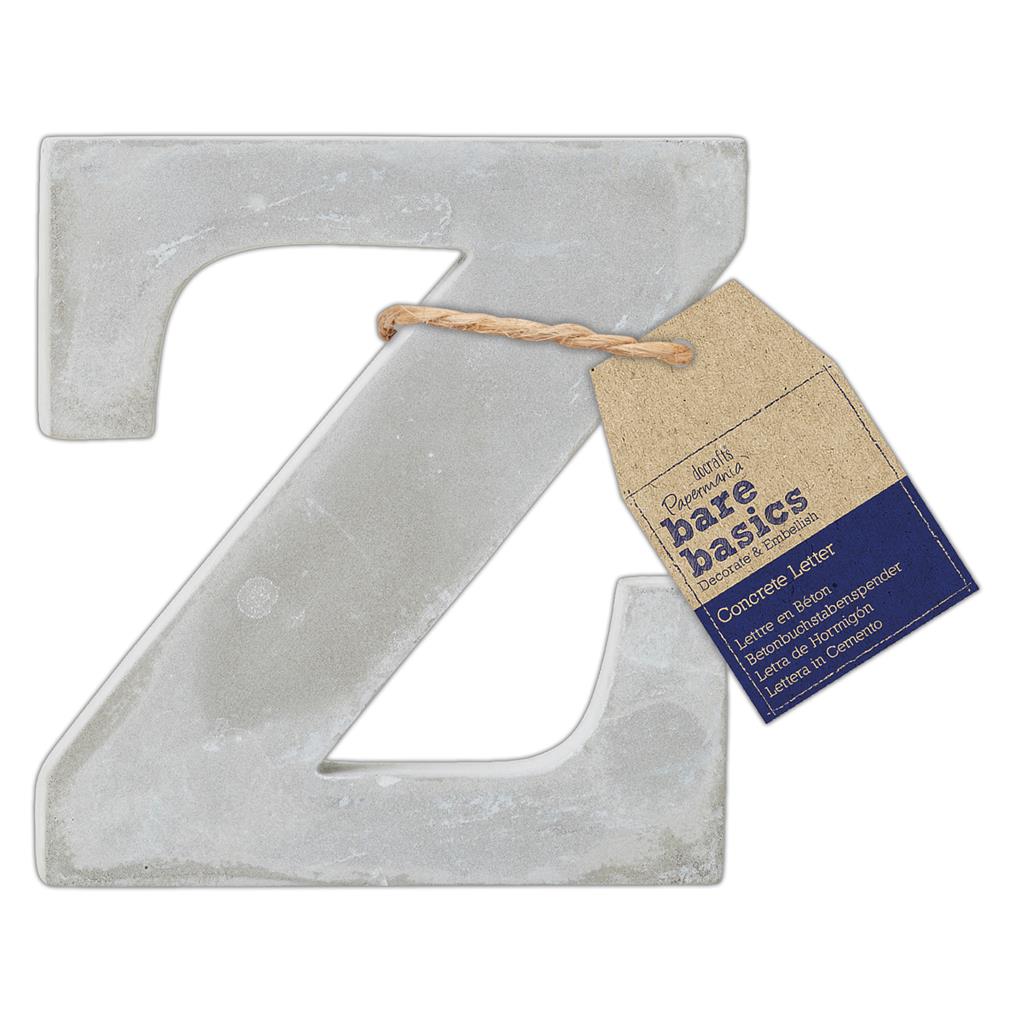 26 x Papermania Bare Basics Concrete Alphabet Letters ( A - Z ) Decorations Scrapbooking Crafts 80mm - Home - Crafts